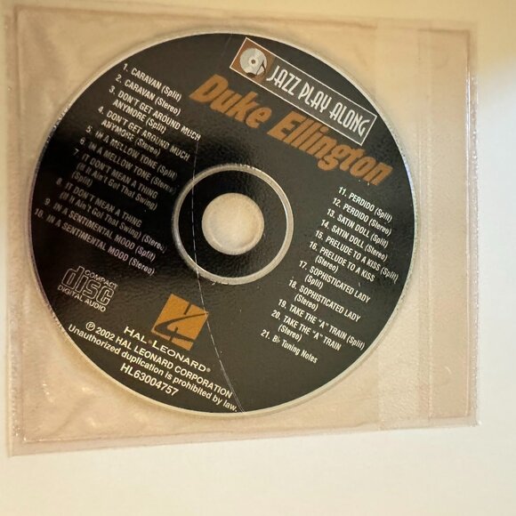 Hal Leonard Duke Ellington Jazz Play Along Volume 1 Book and CD - Picture 2 of 3